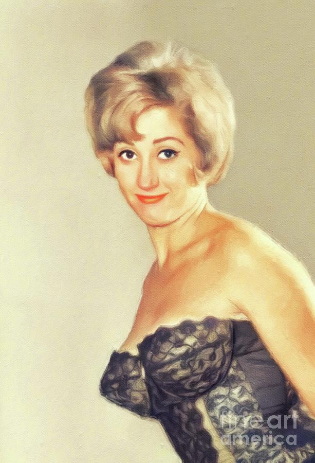 Vintage Painting - Liz Fraser, Vintage Actress #2 by Esoterica Art Agency