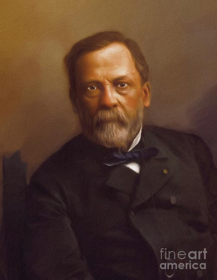 Vintage Painting - Louis Pasteur, Famous Scientist #2 by Esoterica Art Agency