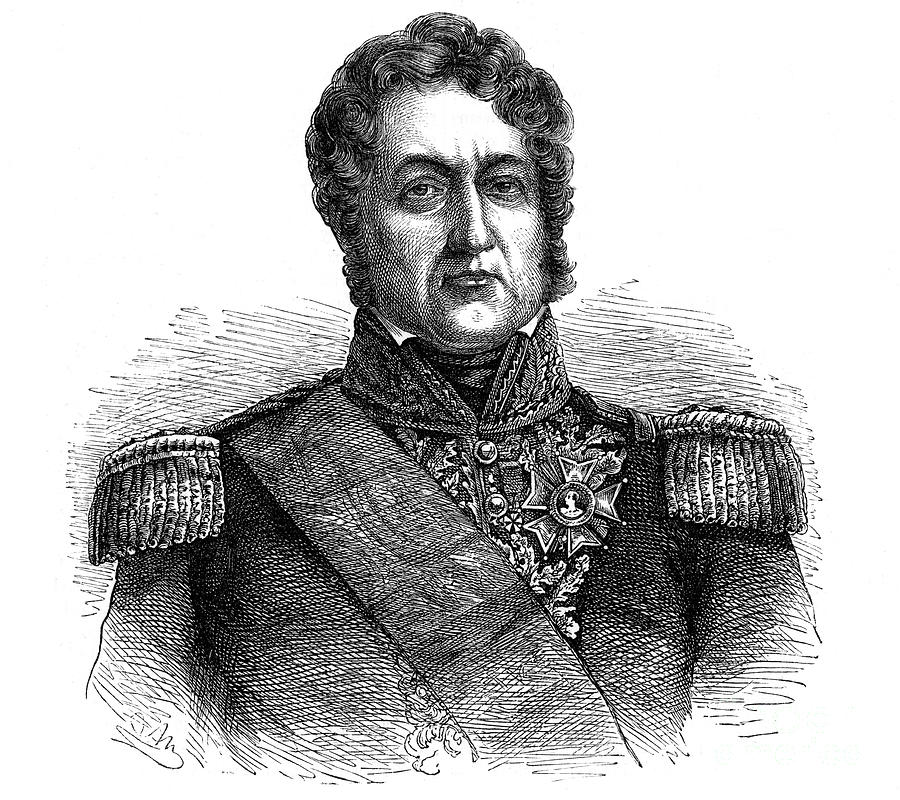Louis Philippe I, King Of France, 19th #2 Drawing by Print Collector