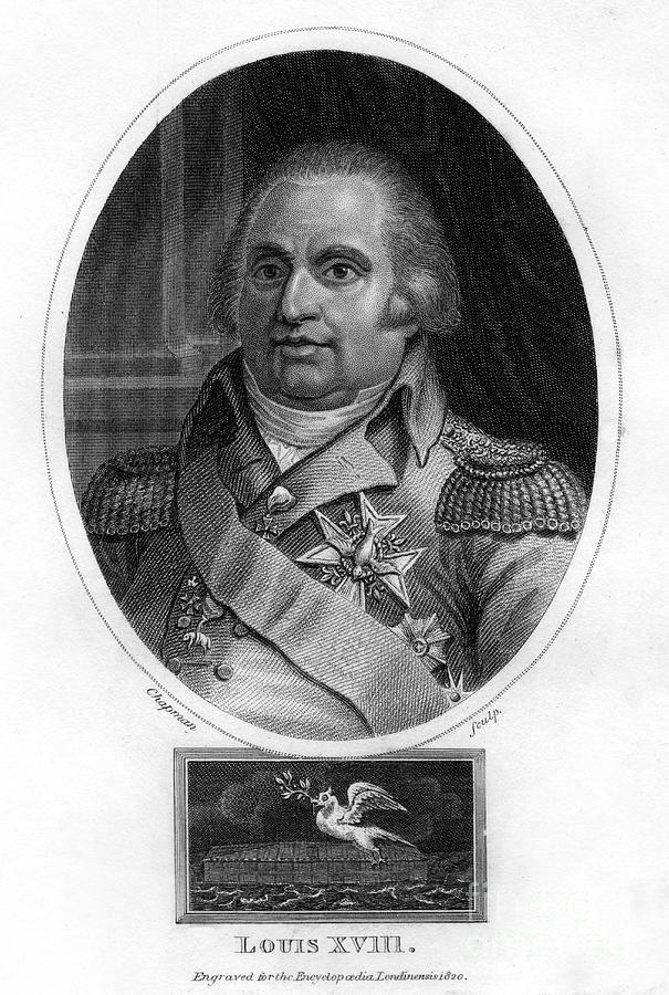 Louis Xviii, King Of France #2 Drawing by Print Collector