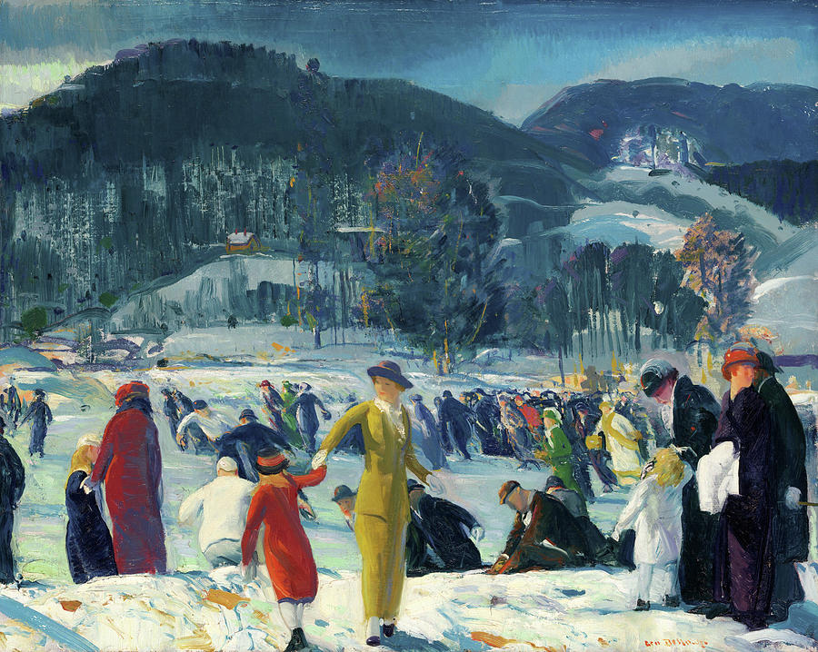 George Wesley Bellows Painting - Love of Winter #2 by George Bellows