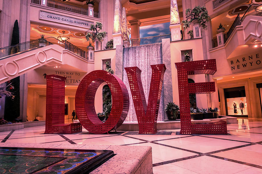 Love Sign Letters Installation In Las Vegass Nevada #2 Photograph by Alex Grichenko