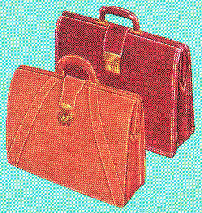 Vintage Drawing - Luggage #2 by CSA Images