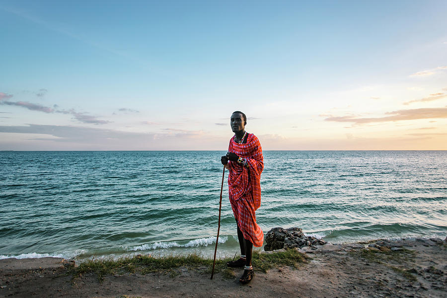 Maasai Man In Traditional Clothes Photograph by Cavan Images