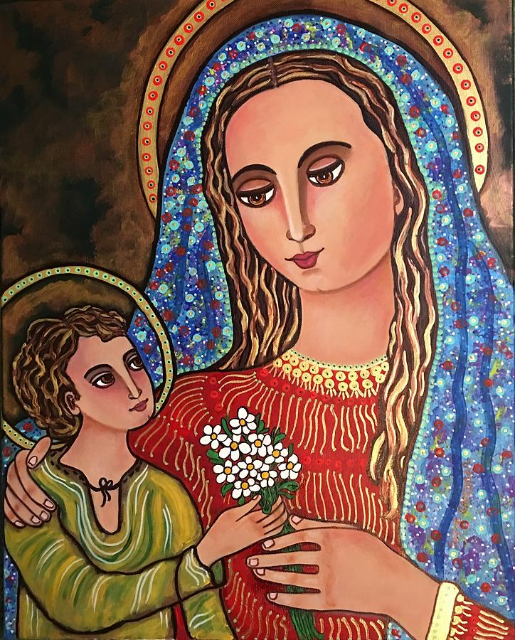 Madonna and Child Jesus #2 Painting by Susie Grossman