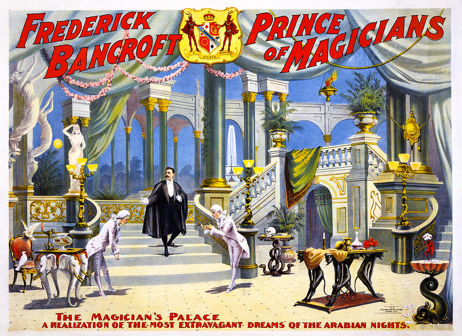 Magician Poster, C1895 #2 Painting by Granger