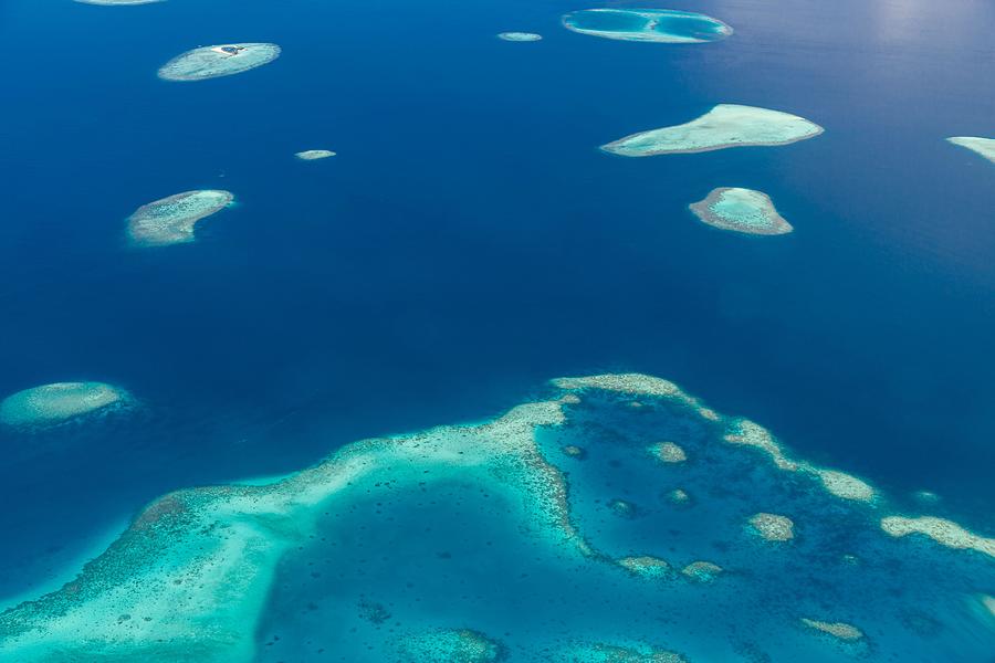 Landscape Photograph - Maldives Beach Reef Sand. Taken #2 by Levente Bodo