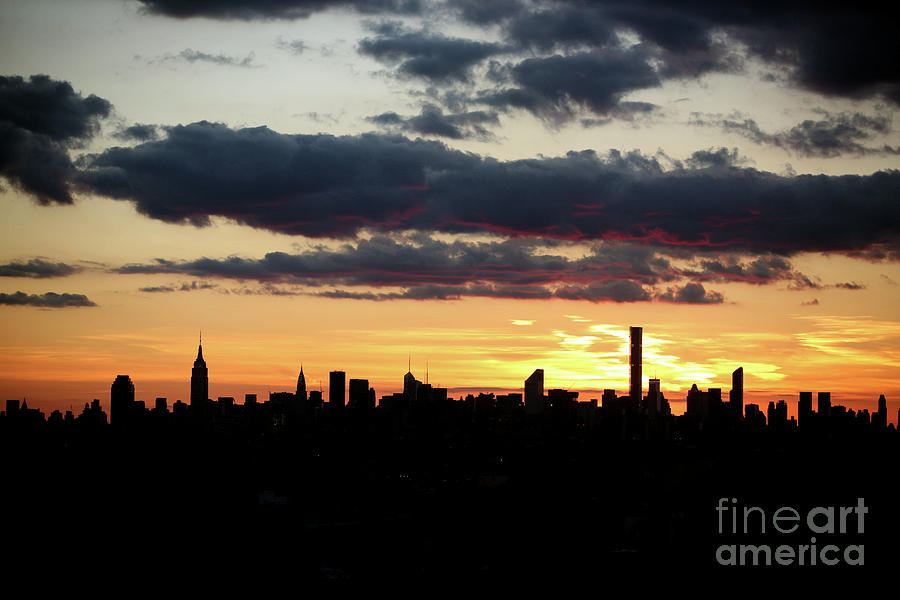 Manhattan Skyline Sunset, New York, Usa #2 Photograph by Tim Clayton - Corbis