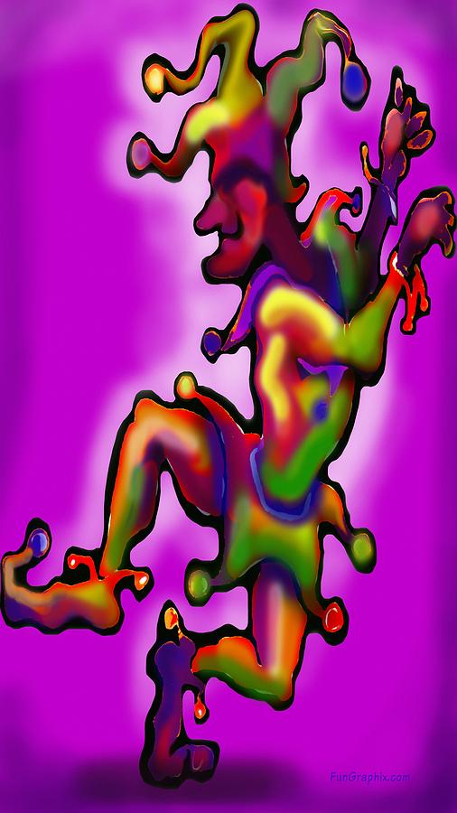 Mardi Gras Jester Digital Art by Kevin Middleton