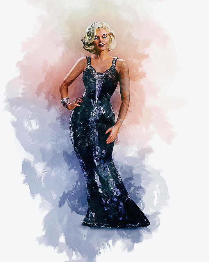 Marilyn #2 Digital Art by Ian Mitchell