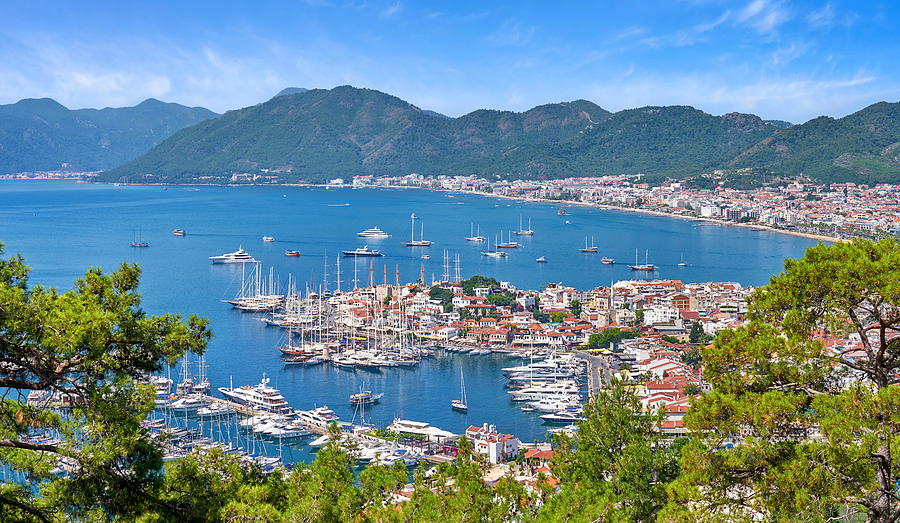 Turkey Photograph - Marmaris Old Town And Harbour, Turkey #2 by Jan Wlodarczyk