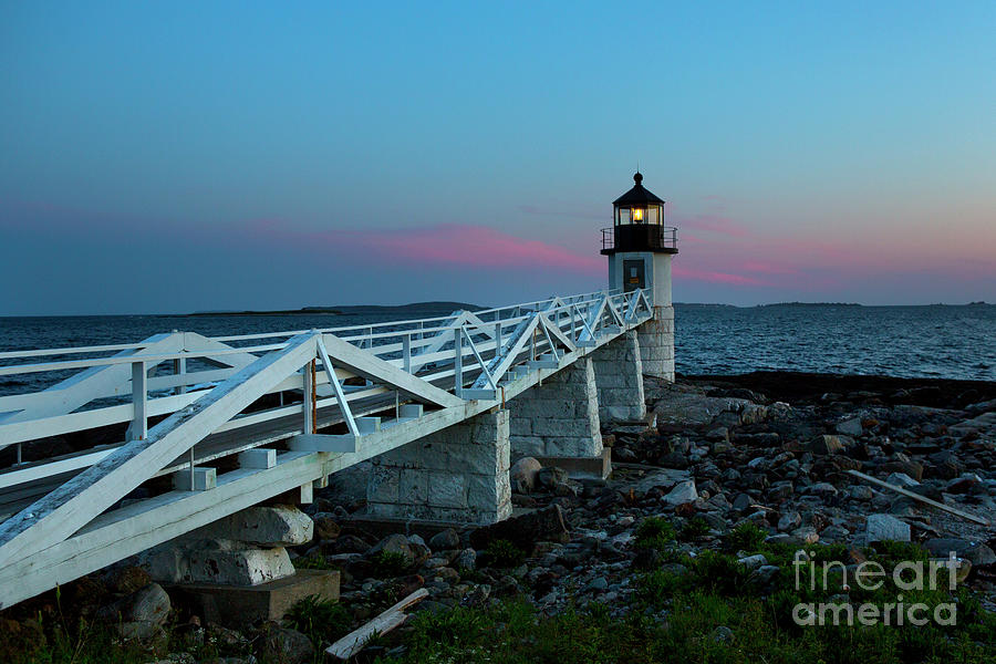 Marshall Point Lighthouse At Dusk Photograph