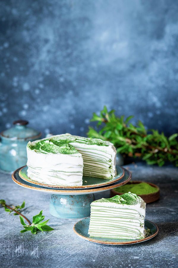 Matcha Crepe Cake #2 Photograph by Irina Meliukh