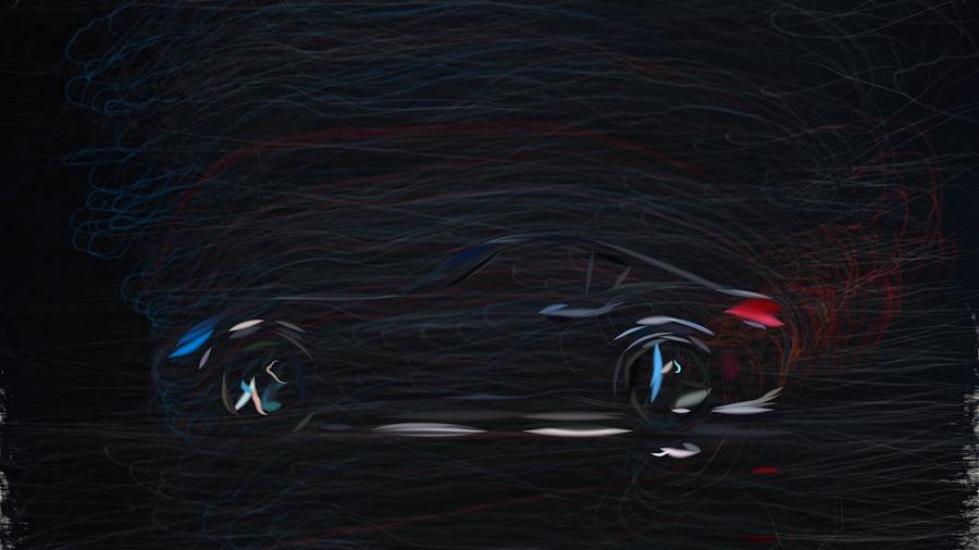 Mazda MX 5 RF Kuro Draw #3 Digital Art by CarsToon Concept