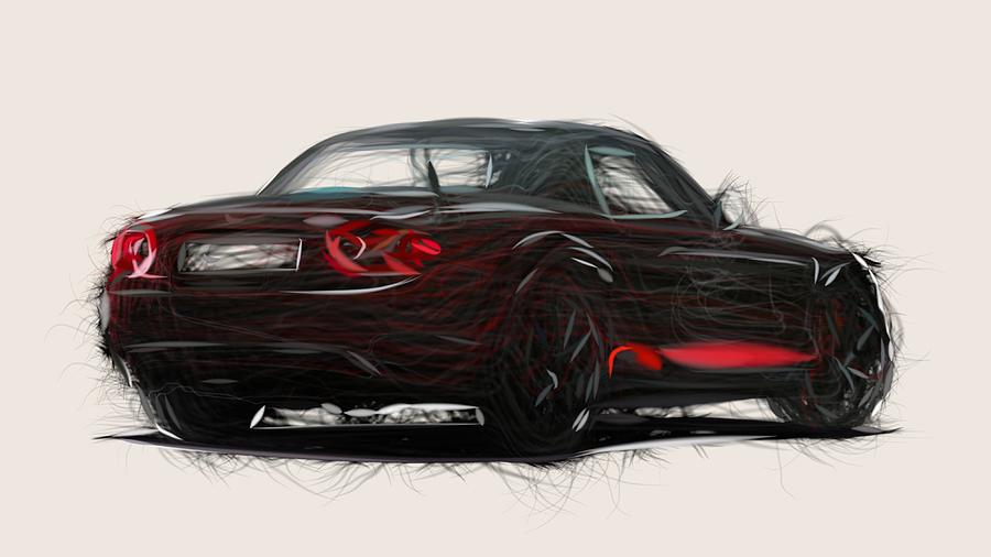 Mazda MX 5 Senshu Draw Digital Art by CarsToon Concept - Fine Art America