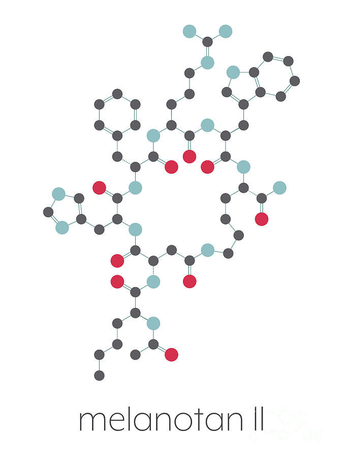 Melanotan II Synthetic Tanning Drug Molecule 2 by Molekuul