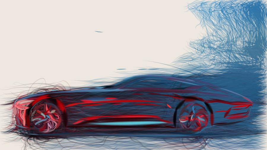 Mercedes Benz Vision Maybach Cabriolet Concept Car Drawing