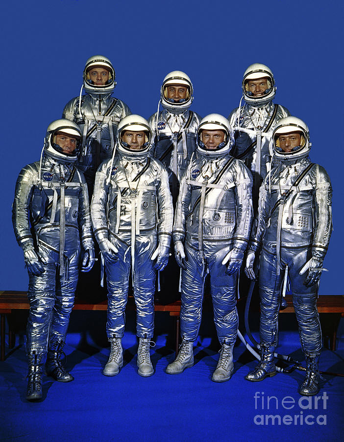 Mercury Seven Astronauts #2 Photograph by Nasa/science Photo Library