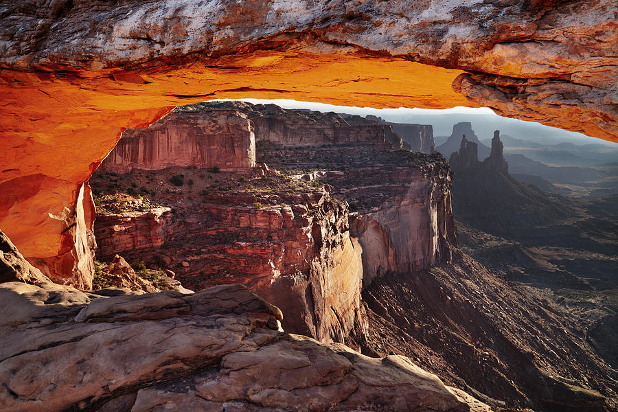 Mountain Photograph - Mesa Arch At Sunrise In Canyonlands #2 by DPK-Photo
