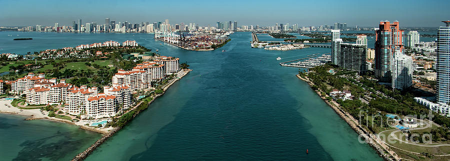 Miami Florida Cityscape Aerial Photo #4 Photograph by David Oppenheimer
