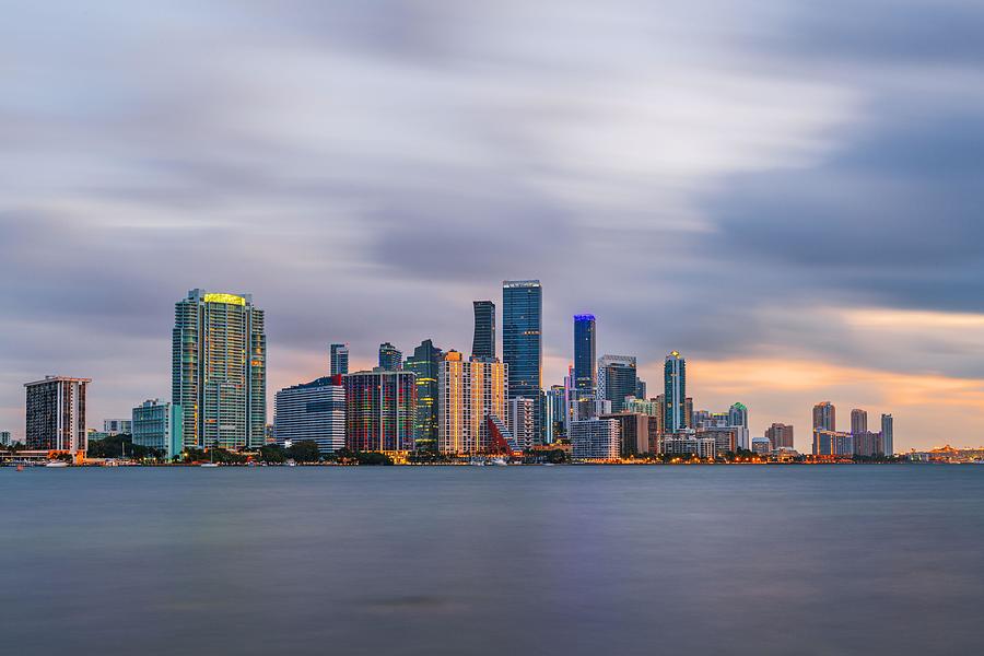Miami Photograph - Miami, Florida, Usa Downtown Skyline #2 by Sean Pavone