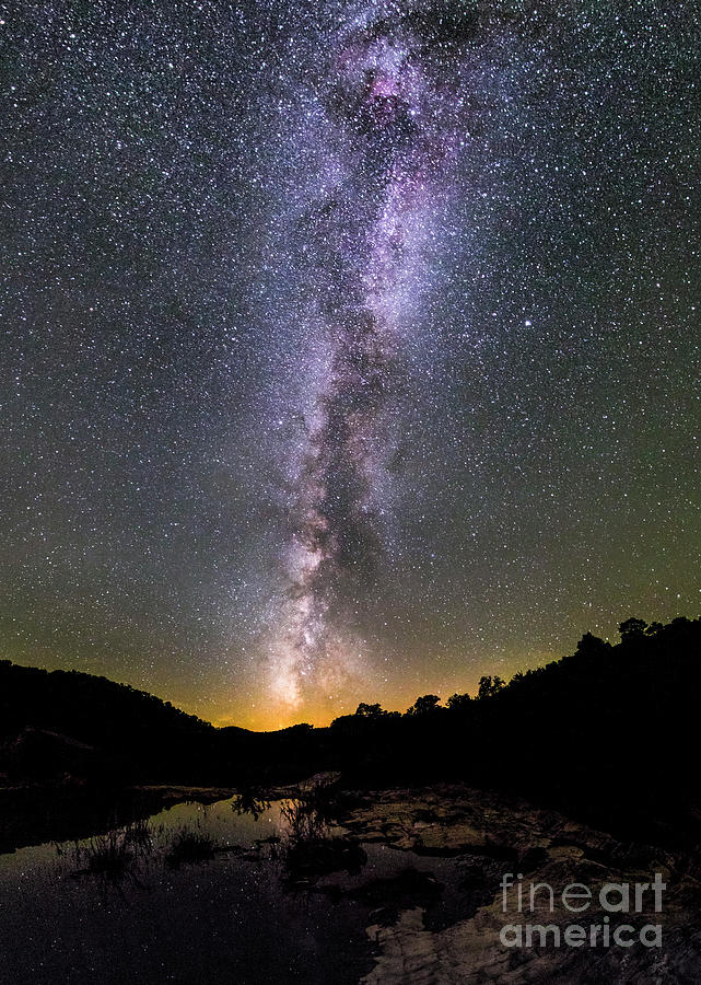Milky Way Over Countryside #2 Photograph by Miguel Claro/science Photo Library