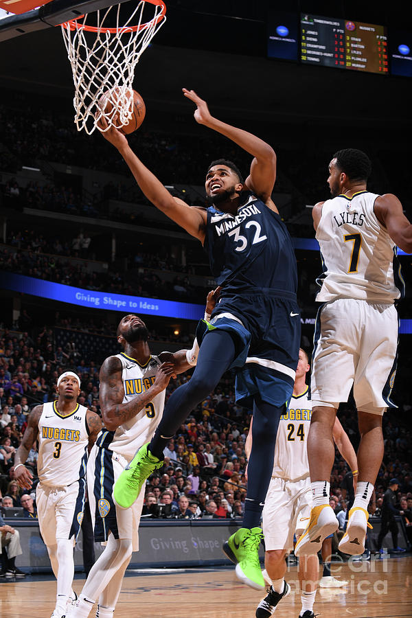 Minnesota Timberwolves V Denver Nuggets Photograph by Bart Young
