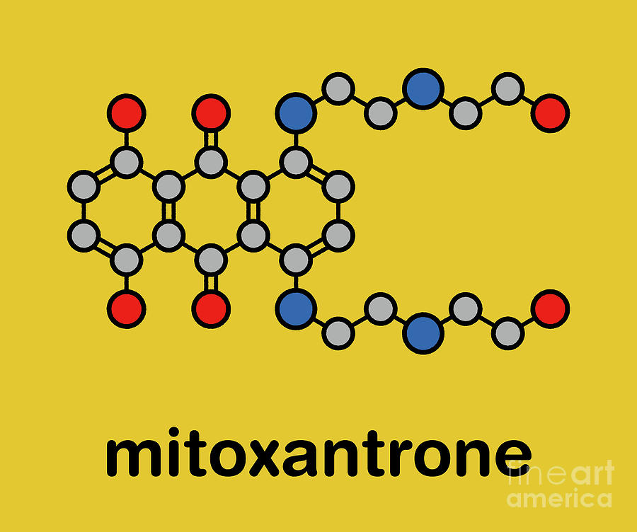 Mitoxantrone Cancer Drug Molecule #2 by Molekuul/science Photo Library