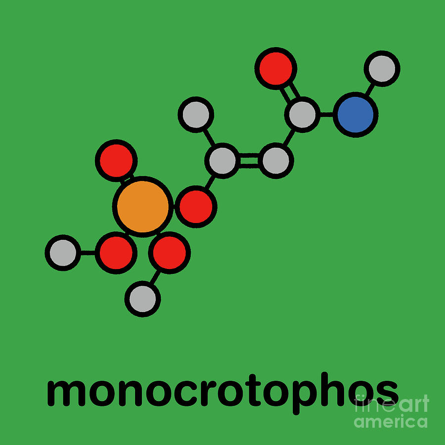 Monocrotophos Organophosphate Insecticide Molecule Photograph by ...