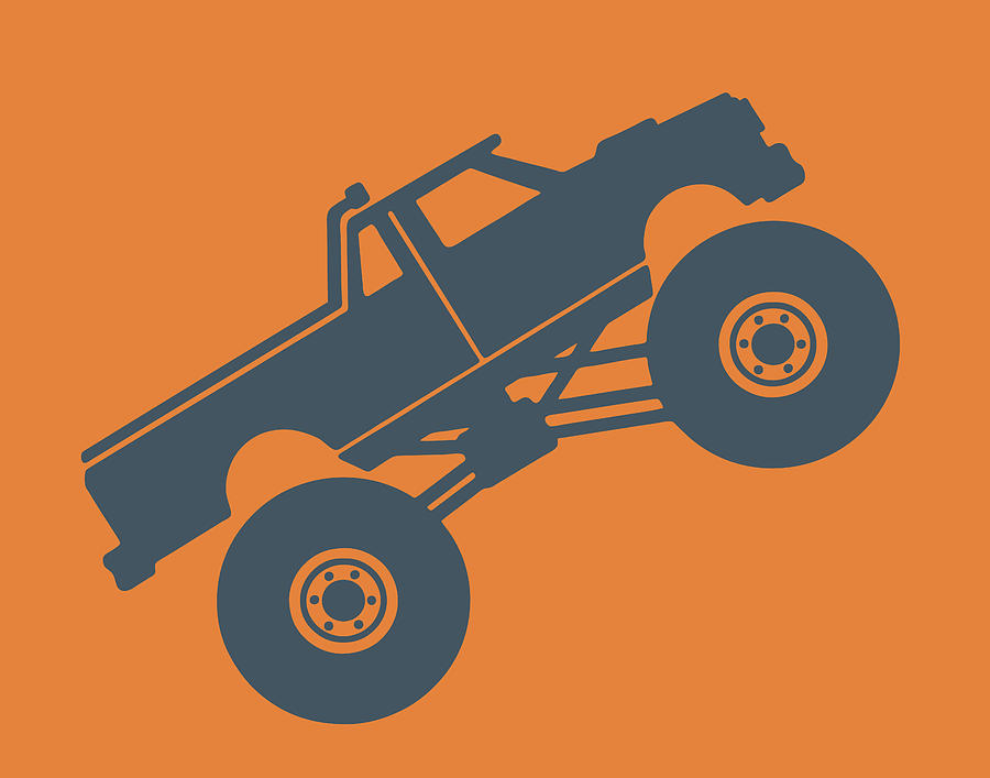 Transportation Drawing - Monster Truck #2 by CSA Images