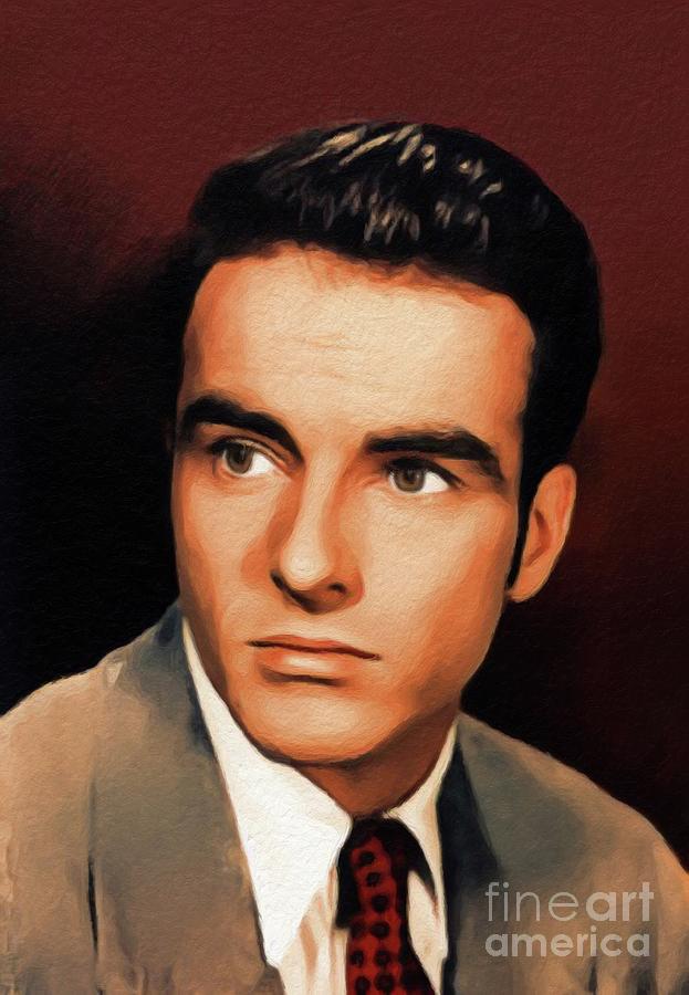 Hollywood Painting - Montgomery Clift, Vintage Movie Star #2 by Esoterica Art Agency