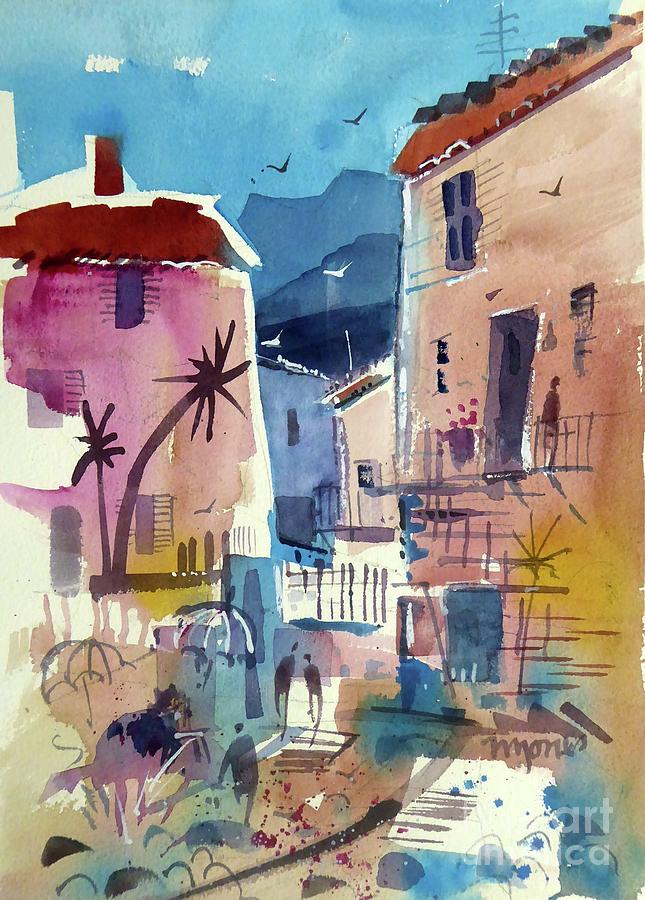 Montone, Italy #2 Painting by Micheal Jones