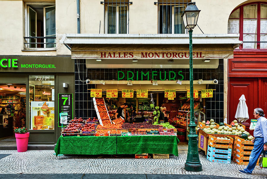 Montorgueil District In Paris, France Photograph by Bruno De Hogues Montorgueil District In Paris, France Photograph by Bruno De Hogues