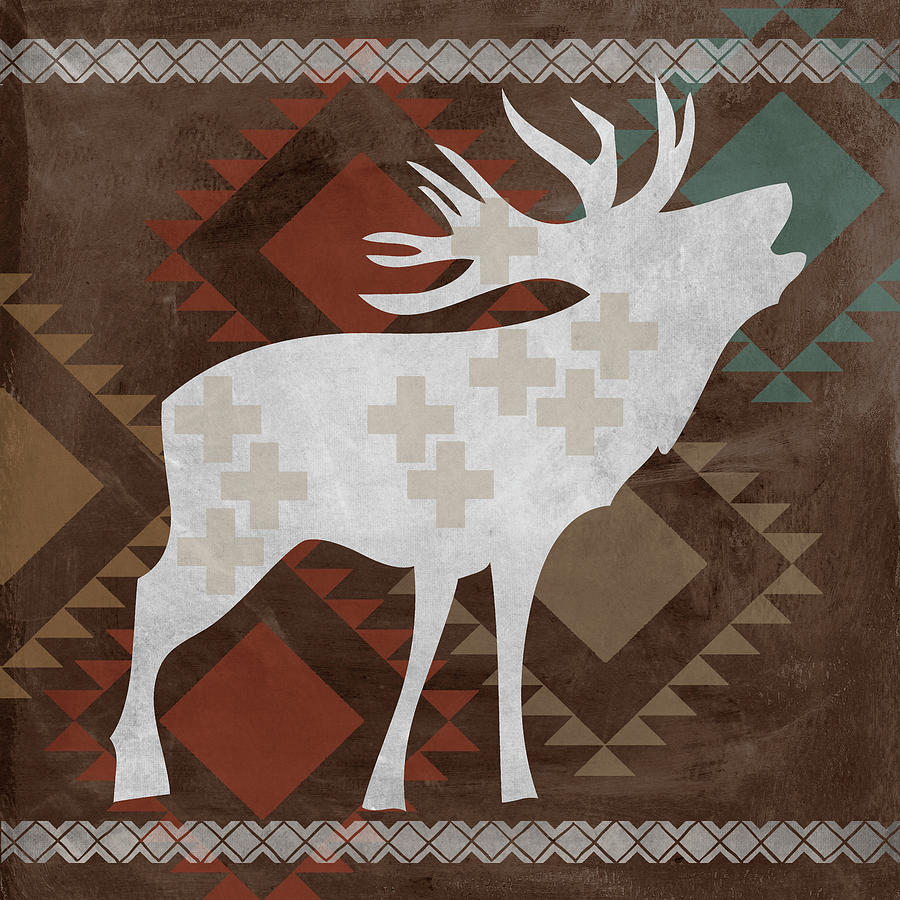 Animal Mixed Media - Moose #2 by Erin Clark