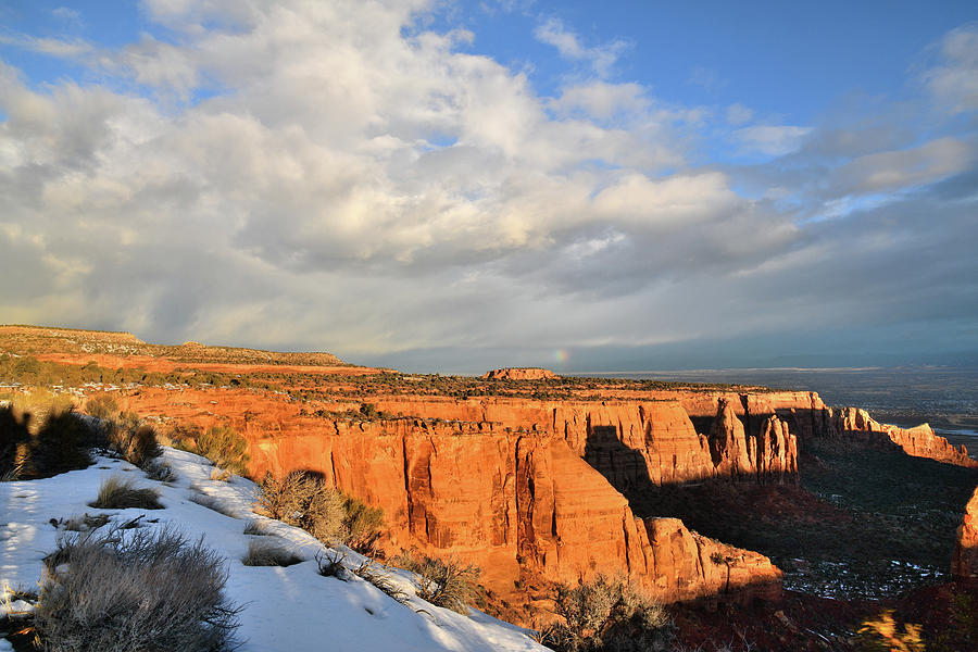 Morning Clouds over Colorado National Monument #2 Photograph by Ray Mathis
