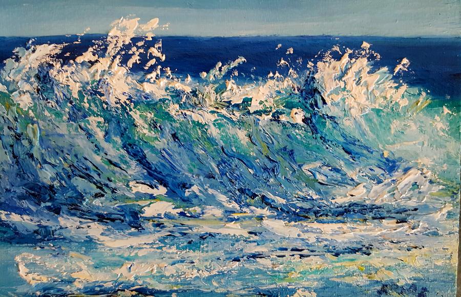 Morning Surf #1 Painting by Fred Wilson