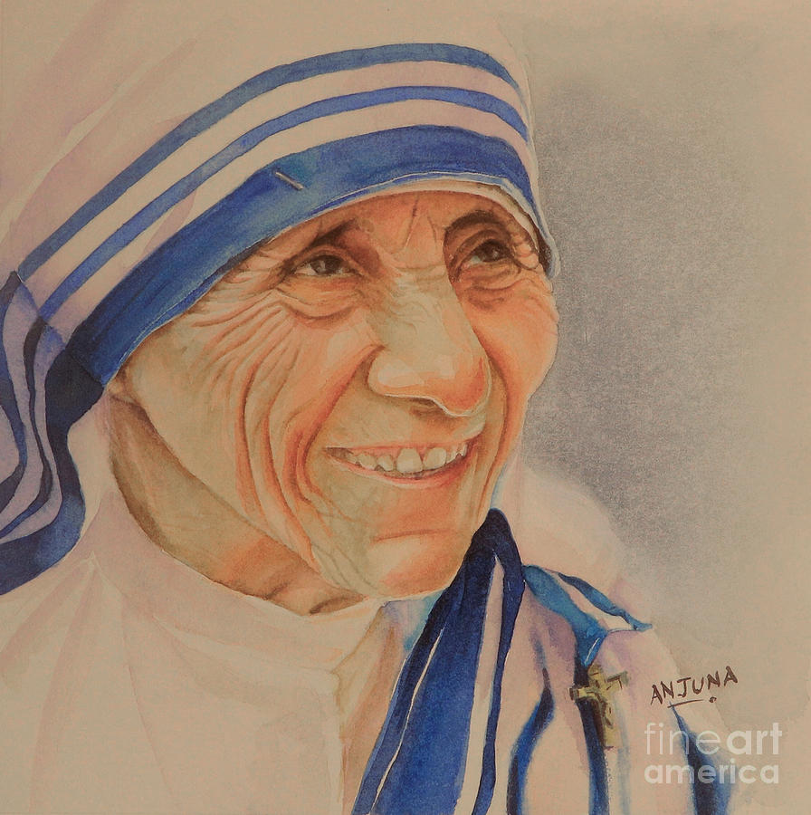 Mother Teresa Painting by Anjuna Sainath