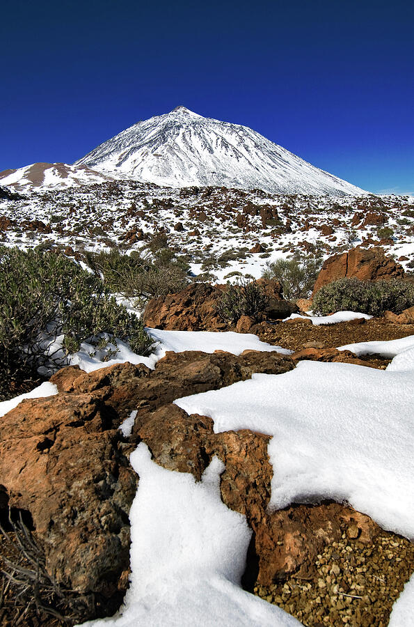 Mount Teide Under Snow, Teide National Park, World Heritage #2 Photograph by Sergio Hanquet / Naturepl.com Mount Teide Under Snow, Teide National Park, World Heritage #2 Photograph by Sergio Hanquet / Naturepl.com