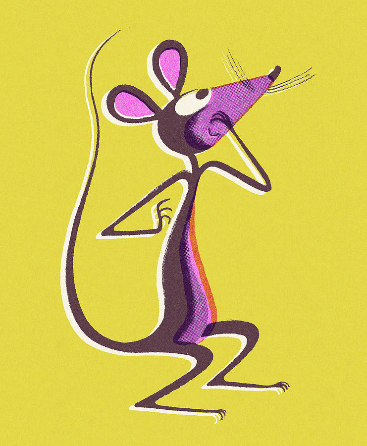 Mouse Drawing - Mouse #2 by CSA Images