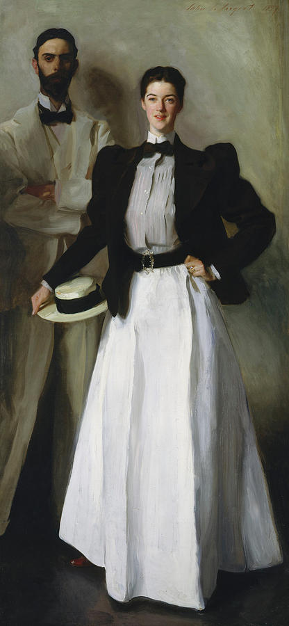 John Singer Sargent Painting - Mr. and Mrs. I. N. Phelps Stokes #2 by John Singer Sargent