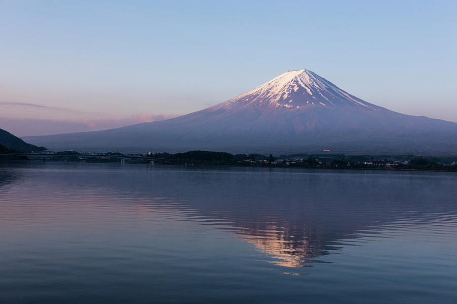 Mt. Fuji Reflected In Lake, Kawaguchiko #2 Photograph by Ultra.f