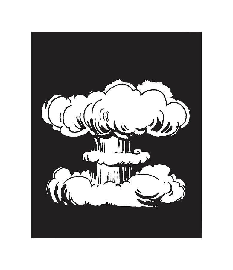 mushroom cloud painting