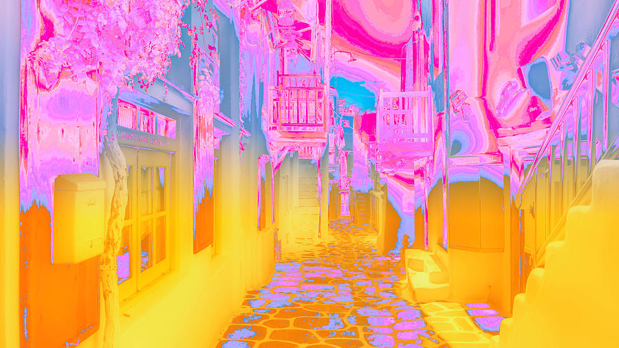 Mykonos - Alley by Nicholas V K Mykonos - Alley by Nicholas V K
