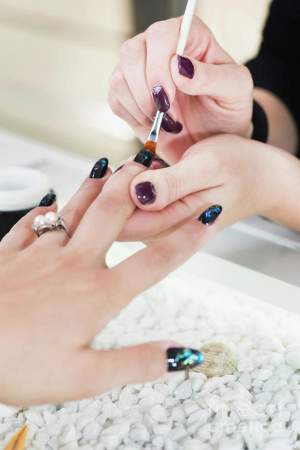 Nail Technician Painting Nails #2 Photograph by Science Photo Library Nail Technician Painting Nails #2 Photograph by Science Photo Library