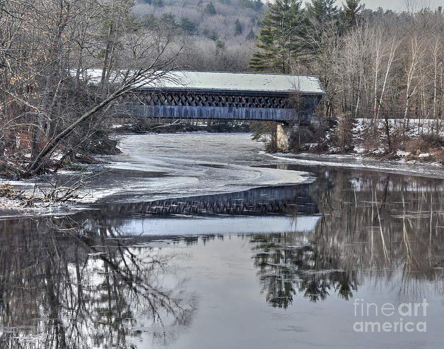 New England College Covered Bridge Photograph by Steve Brown New England College Covered Bridge Photograph by Steve Brown
