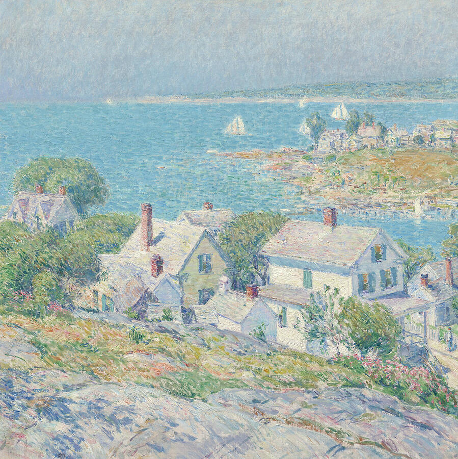 New England Headlands, from 1899 Painting by Childe Hassam