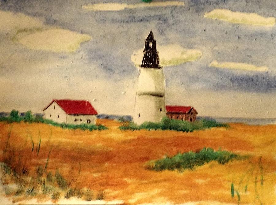 New England Lighthouse #2 Mixed Media by Charles Ray