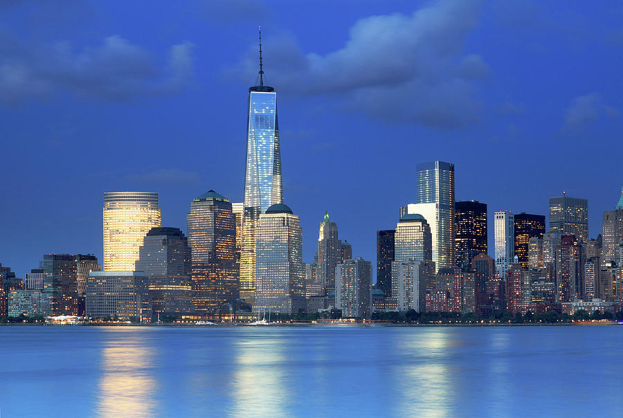 New Jersey, Manhattan Skyline #2 Digital Art by Davide Erbetta