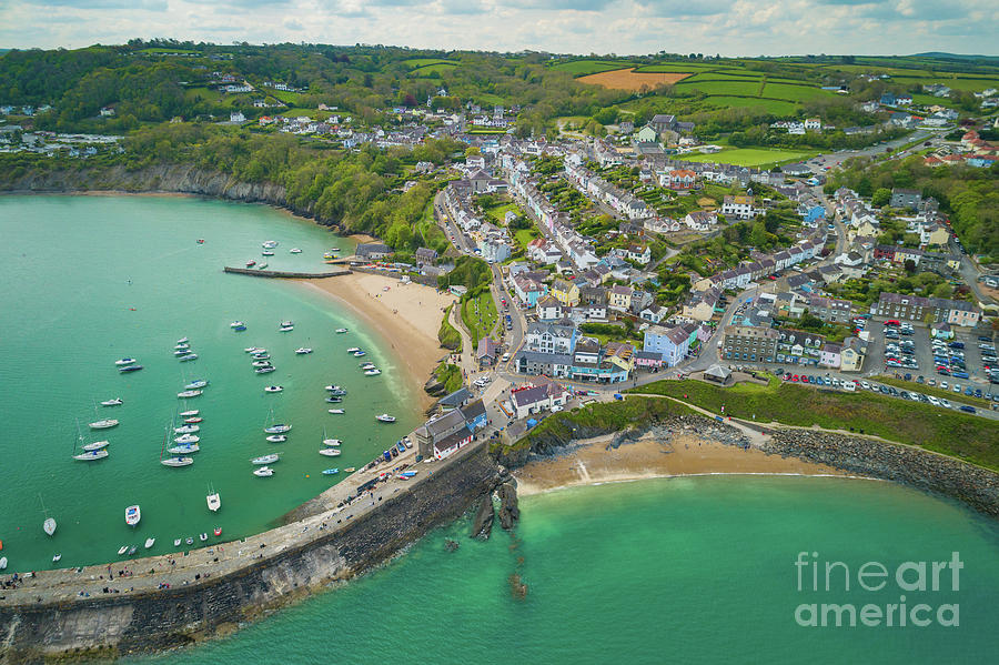 New Quay, Wales from the Air by Keith Morris New Quay, Wales from the Air by Keith Morris