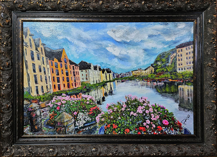 Alesund Painting by Banning Lary